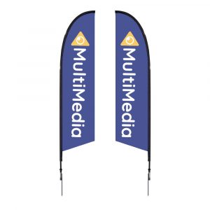 Falcon Flag Medium Spike Base Double Sided Graphic Package 1 - Stickersandmore.com