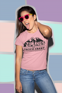 Mockup Of A Woman Wearing A T Shirt In Front Of A Customizable Background 18657 - Stickersandmore.com