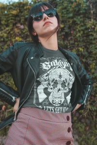 Tshirt Mockup Of A Girl With Sunglasses Outside Her House 19627 - Stickersandmore.com